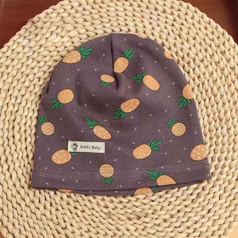 Infant Cotton Printed Warm Ear Protection Hat