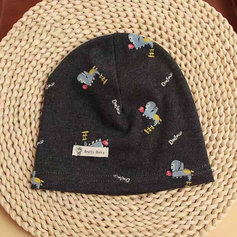 Infant Cotton Printed Warm Ear Protection Hat