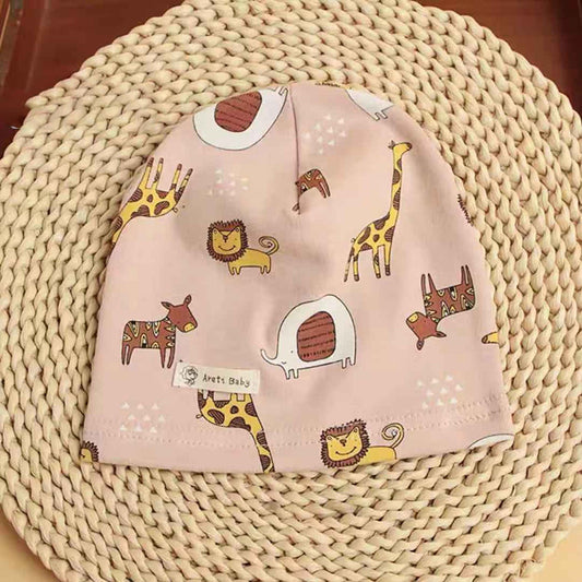 Infant Cotton Printed Warm Ear Protection Hat