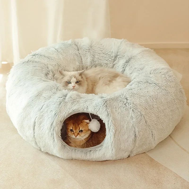 Cat Bed Christmas - Plush Warm Winter Pet Cushion & Mat